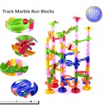 AUTOLOVER Marble Run Set,Marble Run Coaster 105pcs Marble Race Game Marble Run Play Set for Kids  B01MDVIZ2L